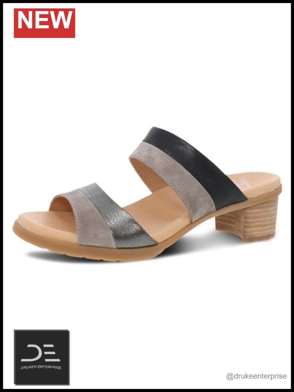 Dansko Theresa Women's Leather Platform Heel Sandals Slip-On